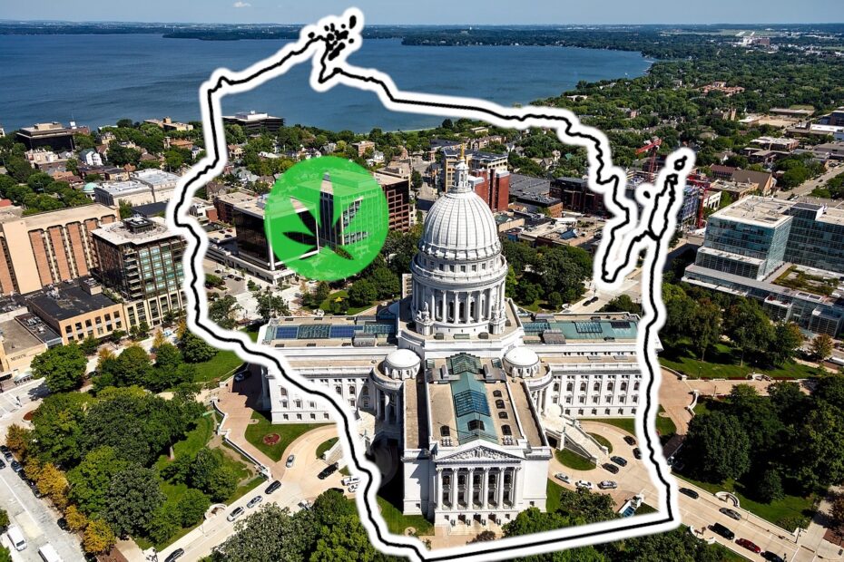 madison wisconsin with weed leaf
